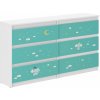Detská komoda so 6 zásuvkami, ELEPHANT