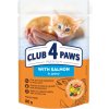 CLUB 4 PAWS Premium vlhké krmivo pre mačiatka s lososom v omáčke 80 g