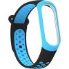 Pásek Beline Beline Mi Band 3/4 provedení černo-modrá/černo-modrá