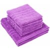 Profod Sada uterákov a osušiek Classic fialová, 4 ks 50 x 100 cm, 2 ks 70 x 140 cm, 4 ks 50 x 100 cm, 2 ks 70 x 140 cm