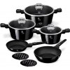 Sada hrncov s titanovým povrchom 10 dielna Berlingerhaus Black Vantage Collection BH-8231