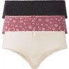 esmara® Dámske bavlnené bedrové nohavičky Bio, 3 kusy čierna/bledoružová/púdrová, S 36/38 (100352849)