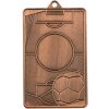 MMC7045/B - Medaila futbal (70x45 mm, hr.2,5mm) bronz - 7x4,5x0,25 cm,Výška (cm)