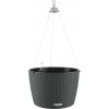 Lechuza Závesný kvetináč Nido Cottage 35, granitová, pr. 35 x 23 cm