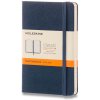 Moleskine Zápisník tvrdé dosky A6 linajkový modrý