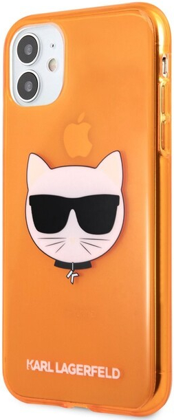 Karl Lagerfeld gumené Apple iPhone 11 oranžové