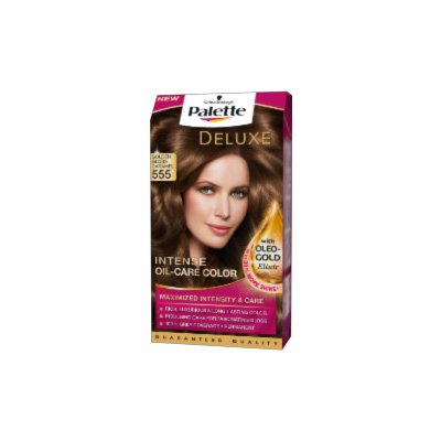 Palette Deluxe Farba na vlasy č.555 Žiarivý zlatý karamel 50 ml