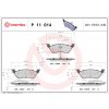 Sada brzdových platničiek kotúčovej brzdy BREMBO P 11 014