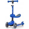 MILLY MALLY Trojkolesová balančná kolobežka-scooter so sedadlom FUZZY pre deti blue Barva: Modrá