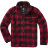 BRANDIT bunda Teddyfleece Jacket Červeno-čierna Veľkosť: 5XL
