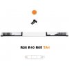 Strobos LED svetelná rampa Optima 90/2P 160cm, Oranžová, biely stred, EHK R65