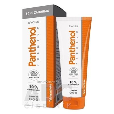 SWISS Panthenol PREMIUM 10% telové mlieko 200+50 ml zadarmo (250 ml)