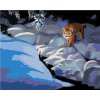 Zuty – Maľovanie Podľa Čísel – Puma V Snehu A Rieka (D. Rusty Rust), 40 × 50 cm, Plátno + Rám 8596530165057