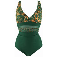 Hilda Green jednodielne plavky AG88141 zelená