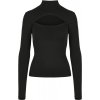 Ladies Cut-Out Turtleneck Longsleeve - black XS