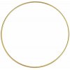 Macramé zlatá kovová obruč kruh 20cm