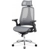 Autronic KA-A189 GREY kancelárska stolička, mesh šedá