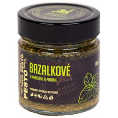 Hradecké delikatesy Bazalkové pesto s mandľami a píniami 170 g