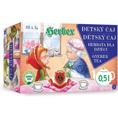 Herbex Detský bylinný čaj Rozprávkový 20x3 g nálevových vrecúšok