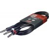 Stagg SYC3/PS2P E, kabel stereo JACK/2x JACK, 3m