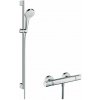 Hansgrohe Croma Select S Sprchový set Vario s termostatom, 3 prúdy, sprchová tyč 90 cm, biela/chróm 27014400-HG
