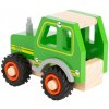 small foot Drevený traktor zelený