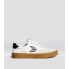 NAIOCA PRO Gum Vintage White Suede Off-White Canvas Black Logo Sneaker