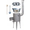 Home Cook kotlík na guláš nerez 1,2 mm 20 l INOX, pokrievka nerez 46 cm INOX, Home Cook vysoká kotlina nerez 42 cm LUX, vareška 50 cm SMREK, naberačka antikor INOX