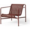 HAY Kreslo Palissade Cord Lounge Chair Low, iron red