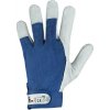 Kombinované pracovné rukavice CXS Technik A, modro-biele, veľ. 9