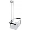 Chrómová polica do sprchy 20 cm s ohrádkou NIMCO KIBO Ki 14015H-B-26