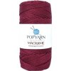 POPYARN Priadza Macramé B017 - bordeaux, 100g 140m
