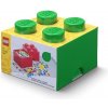 LEGO® Úložný box 25 x 25 x 18 cm tmavě zelená