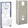 Závesné WC set GROHE Solido Euro Ceramic bez splachovacieho kruhu vr. WC dosky 36534000