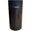 Rúra dymovodu priemer 150 mm, smalt čierna, 0,25 m