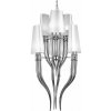 AZZARDO AZ0173 DECOline DIABLO 3+3 WHITE stropné závesné svietidlo 12xE14 11W IP20 biela/chróm