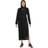 Dámske šaty Nike, NSW IC FLC LS DRESS čierna,biela XS