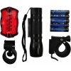 Solight WL19 Sada cyklo světel, přední 3W LED a zadní 5x LED, 2x držák, 5x AAA baterie