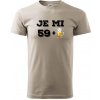 Je mi 60 pivo - Klasické pánske tričko vyššej gramáže - L ( Ľadovo sivá )