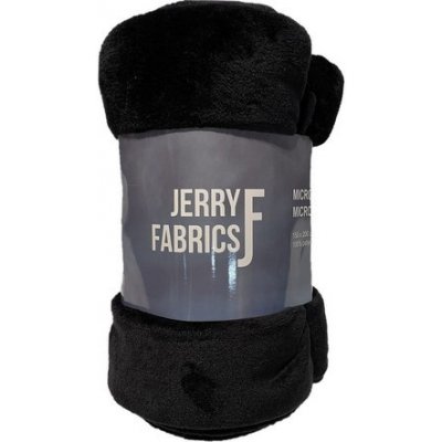 Jerry Fabrics deka microflanel super soft Čierna 150x200