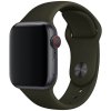 eses Základný silikónový remienok pre Apple Watch 38 mm/40 mm/41 mm/42 mm - veľkosť S/M Farba: tmavá khaki