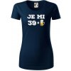 Je mi 40 pivo - Dámske tričko z organickej bavlny Origin (GOTS) - 2XL ( Tmavomodrá (takmer čierna) )