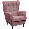 MID.YOU KRESLO UŠIAK, textil, kompozitné drevo, ružová - Kreslá - 002220035009