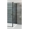 ROTH ELEGANT NEO LINE BI FXP 80cm pevná sprchová stena, profil čierny, sklo číre, BI FXP 08020 NPE