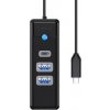 Orico Adaptér Hub Station/Replicator USB-C na 2x USB 3.0 + USB-C Orico, 5 Gbps, 0,15 m (čierna)