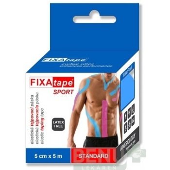 FIXAtape Sport Standard Kinesiology elastická tejpovacia páska ružová 5cm x 5m