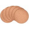 GoEco® | korkové podtácky 6 ks | průměr 9,5 cm | podložky pod horké nápoje