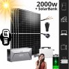 Fotovoltaický solárny set 2000W s akumulatorom Plug & Play a invertorom Hoymiles HMS-2000-4T 2000W 4x panel 500W monokryštalický