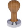 Buna café tamper, dub, olej, 57 mm, nerez mat, plochý