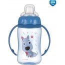 Canpol Babies treningovy hrncek s makkym naustkom 320ml Cute Animals modrá